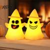 Ghost Night Light Halloween Witch Hat Light Spooky LED Decorative Lamp Cartoon for Holiday Party Decor