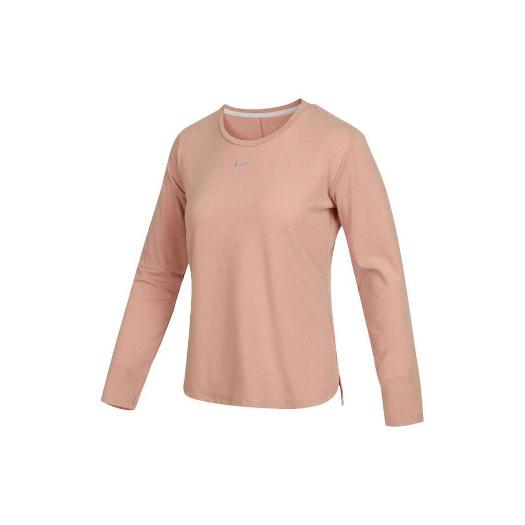 Nike Dri-FIT One Luxe Pullover Crewneck Long-Sleeve T-Shirt 'Rose Retro Gray' DD0621-609