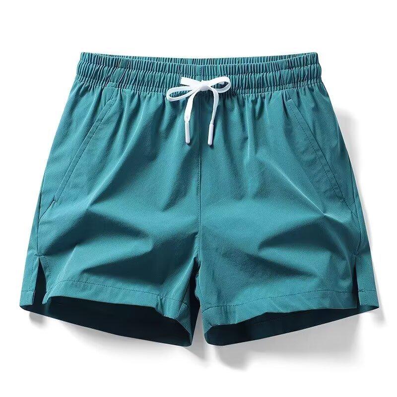 Herren Sportshorts im amerikanischen Stil, schnelltrocknend, aus Eis-Seide - Athletisch, Freizeit, Dreiviertel, Sommer, Outdoor, Strand, Laufen. 4XL blau