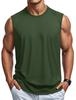 [TACVASEN] Men's Tank Top Running Wear Cotton Sleeveless Plus Size Summer Clothing Basketball Wear Sweat-wicking Breathable Sports Crew Neck Strength