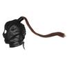 TleMeny Latex Unisex Hood Mask Sexy PU Leather Masks Men Women Cosplay Flirting Hair Ponytail Chest Belt Headgear Sexy Cosplay