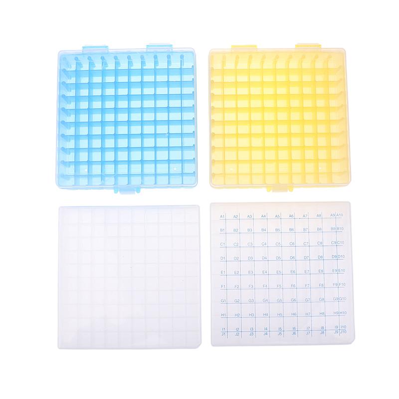 Πλαστική Εργαστηριακή Θήκη Σωλήνων 100 Οπών Ράφι Χρήση Για Σωλήνα Κρυοσυντήρησης 2ml 1.5ml 1.8ml Με Καπάκι Σύνδεσης