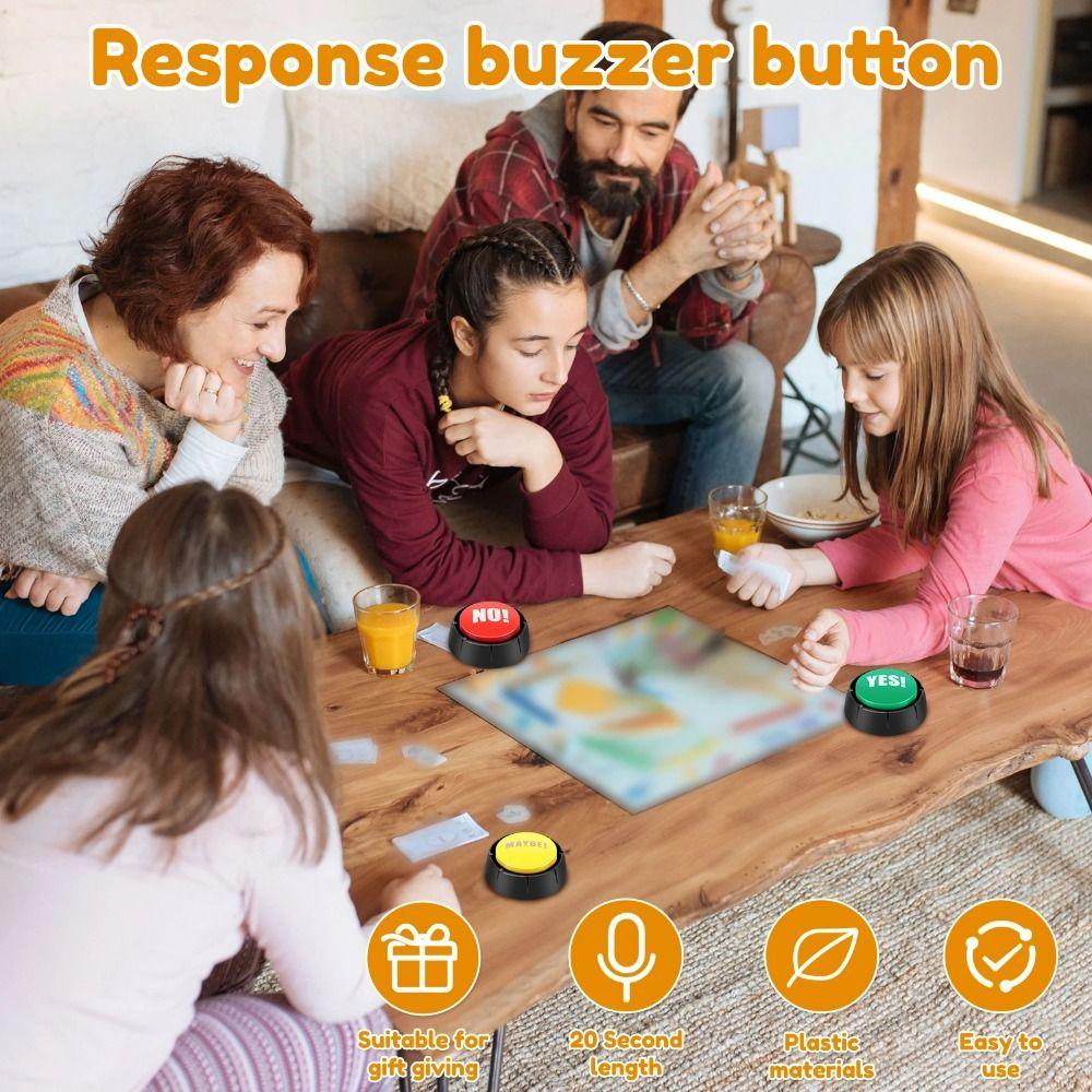 Funny Interactive Maybe Sorry Button Communication Answer Buzzers Unique Yes No Button  Classroom