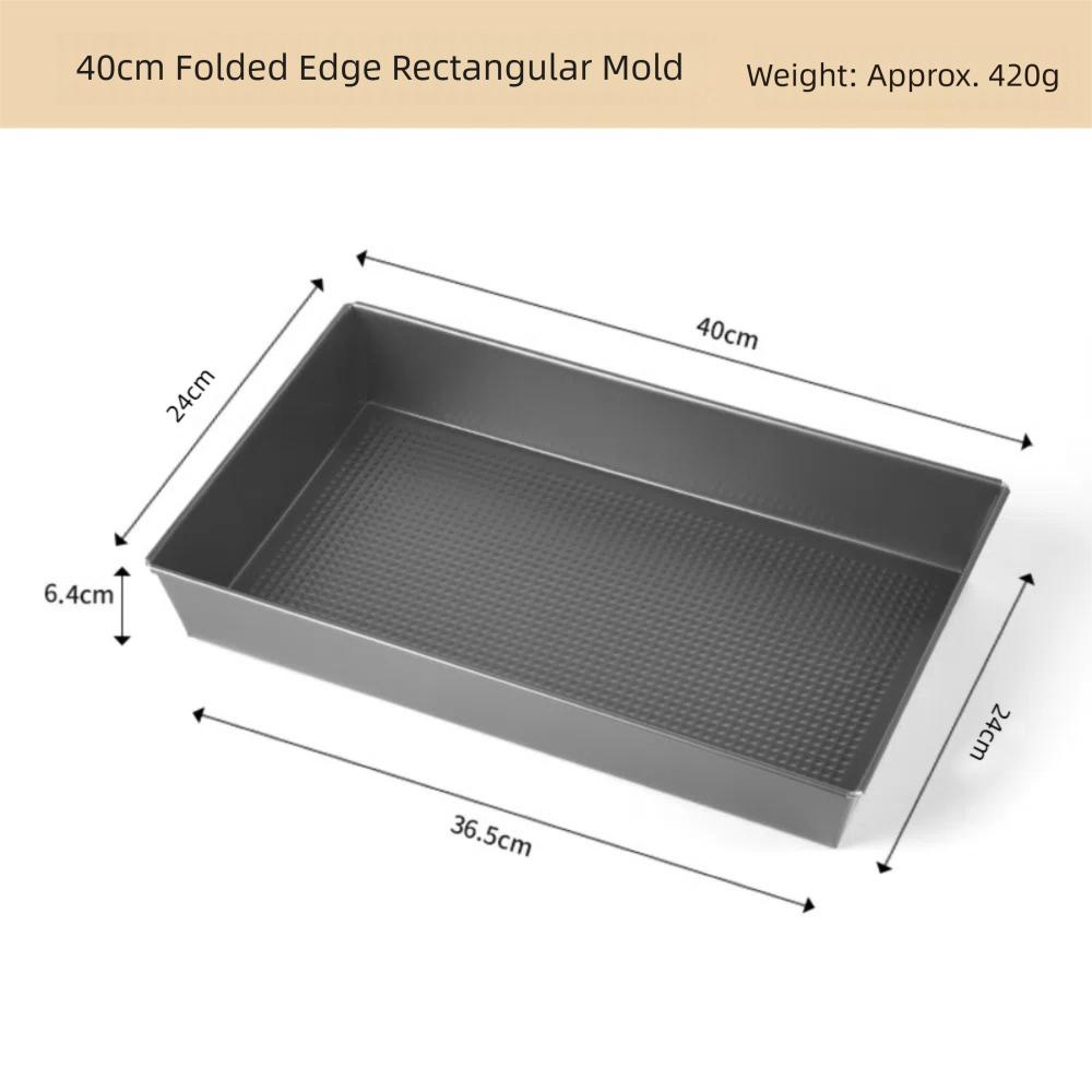 

NonStick Rectangle Loaf Pan Multi-Purpose Oven Baking Pan Thickened Toast Box Home Kitchen Rectangle 39cm