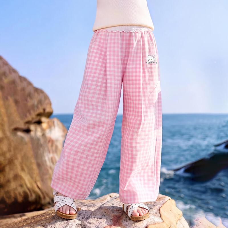 

Hello Kitty Girls Plaid Lightweight Summer Pants