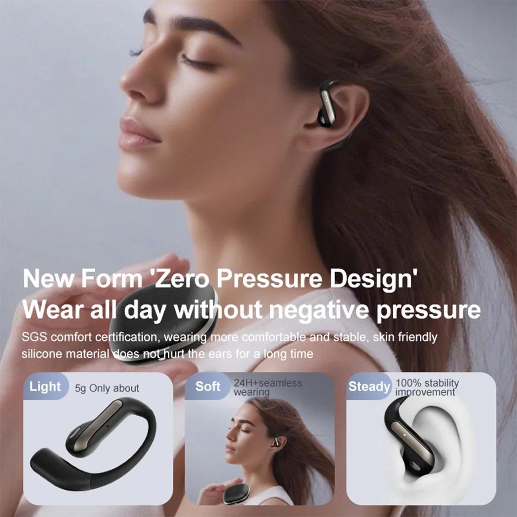 YJ55 Smart Bluetooth Headphones Open Semi-in-ear Air Conduction True Wireless Sports Long-lasting Bluetooth Headphones NEW 2025