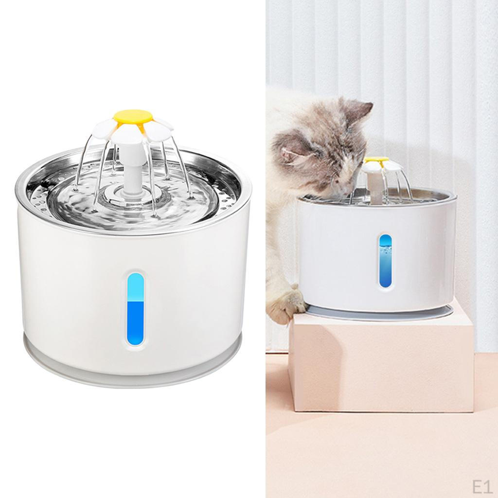 Automatic Cat Water Fountain, 81oz/2.4L Dispenser with Filter, Pets Small Dog Electric Healthy