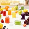 15 Stück 60ml Weithals-Glasflasche Auslaufsicher Klare Glas-Shot-Flaschen Nachfüllbares Kleines Klares Glas für Saft Ingwer Wellness-Shot