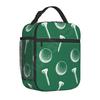 Golf Ball Insulated Lunch Bag for Women Kids Leakproof Thermal Cooler Lunch Box for Work School Travel Beach Picnic Camping