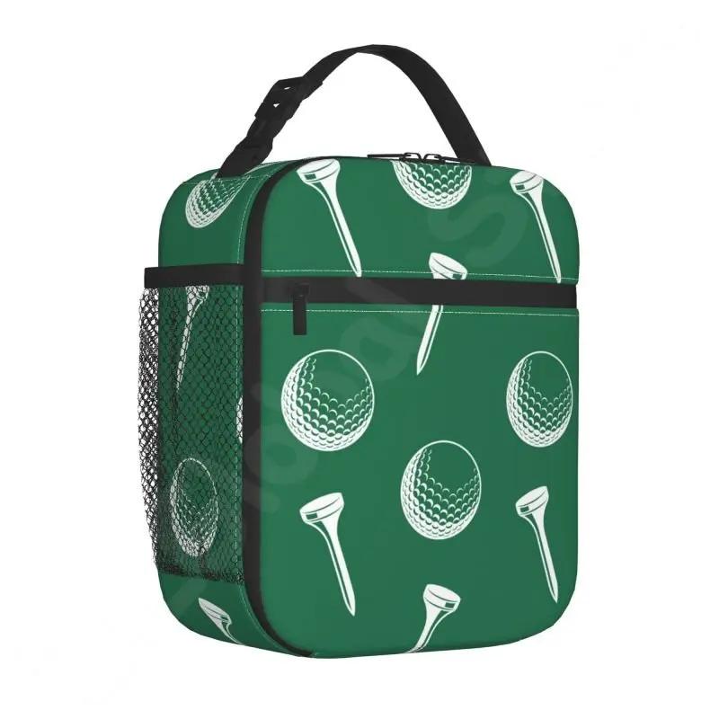 Golf Ball Insulated Lunch Bag for Women Kids Leakproof Thermal Cooler Lunch Box for Work School Travel Beach Picnic Camping