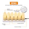 With Base LED Candles Warm Yellow Lighting Votive Candle Safe Artificial Candle  Flame-Free