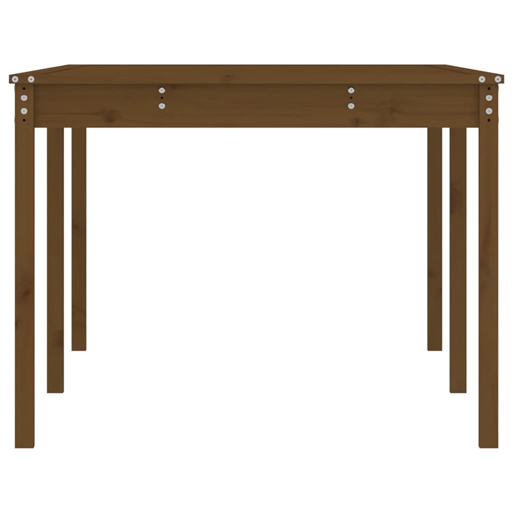 Garden Table Honey Brown 203.5 X 100 X 76 Cm Solid Pine Wood