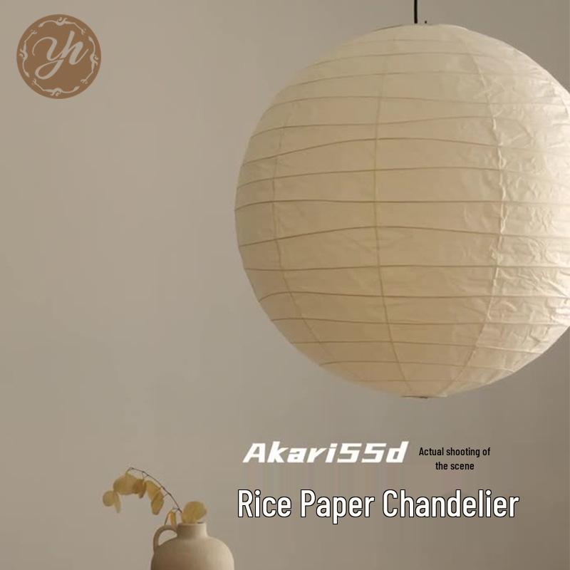 Isamu Noguchi Nordic Minimalist Washi Paper Pendant Lamp