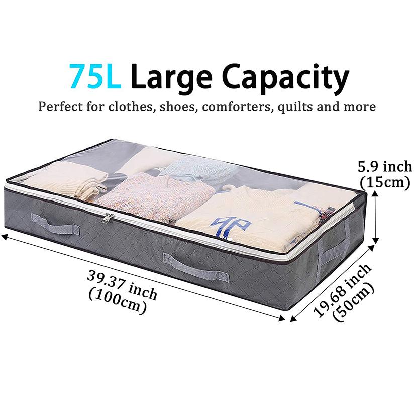 

1/2/4 шт., сумки для хранения одежды под кроватью, органайзер на молнии, шкаф-куб, коробки для шкафа серый