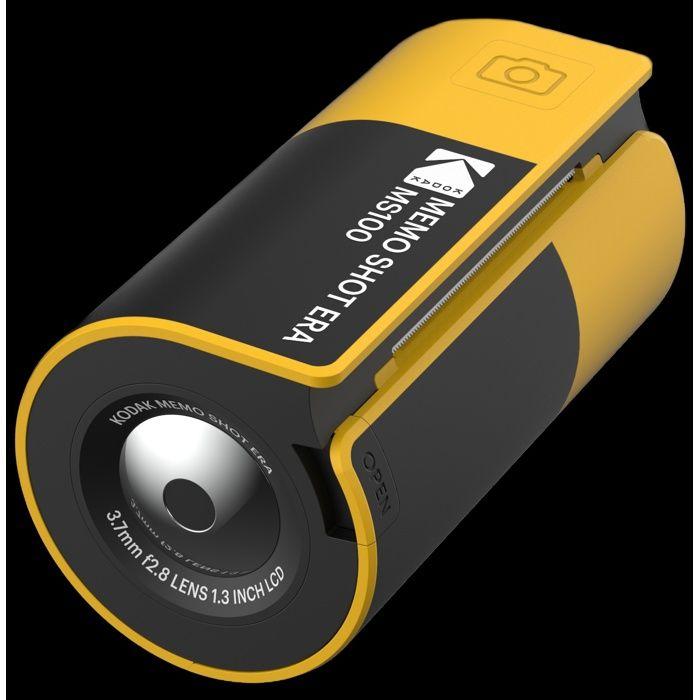 KODAK Memo Shot ERA MS100 BNDL - Samolepicí fototiskárna 2,7x1,8, Bluetooth, iOS/Android, Kazety, Včetně aplikace - Žlutá