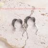 VENTFILLE Vintage Punk 925 Stamp Earrings for Women Girl Creative Twist Winding Geometric Handmade Party Silver Color Jewelry