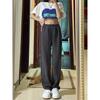 Gray Corset Sweatpants Women's Spring and Autumn New Small Loose Harlan Straight-leg Pants Casual Sweatpants