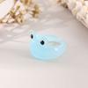 2023 Cartoon Simple Frog Rings Women Fashion Sweet Five Color Fashion Open Rings Wedding Finger Accessories Jewelry