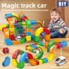 Non-Toxic Kids Magnetic Rail Car Cube Toys Educational Toy Diy Building Blocks Magical Track Train Gravity Maze Toy Christmas Gifts