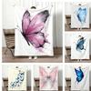 Artistic Pattern B-butterflyS Throw Lightweight 240g Flannel Blanket Soft Skin-friendly for Summer Cooling