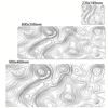 Minimalist Contour Line Extended Mouse Pad Waterproof Antislip Nonslip Desk Mat