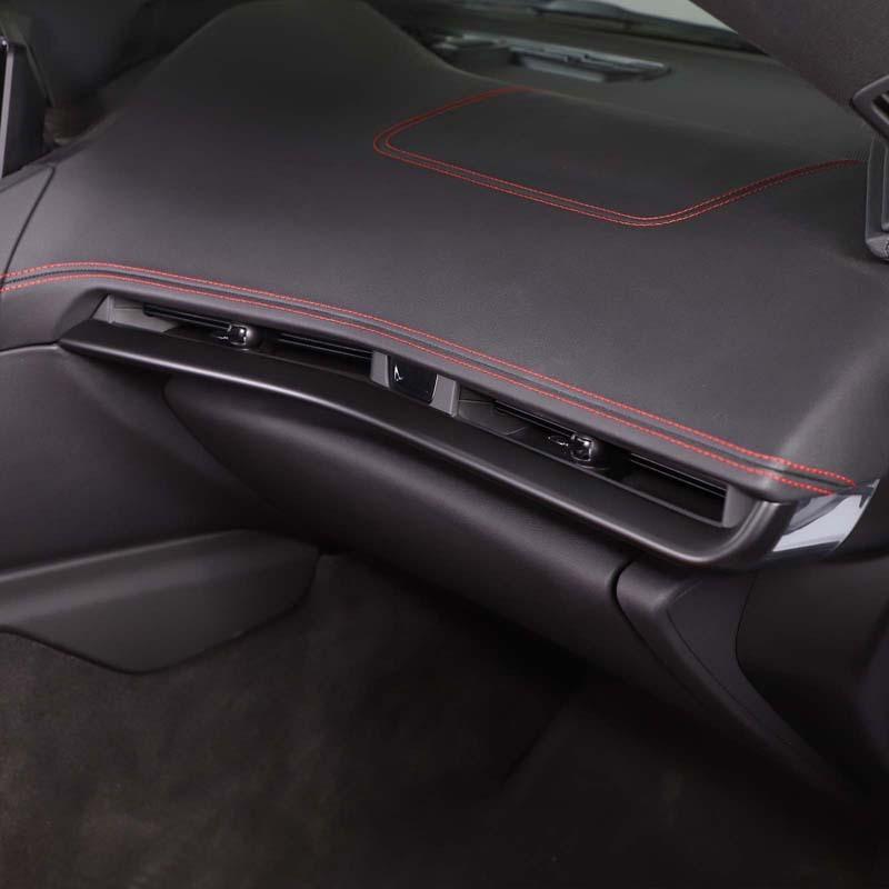 For Chevrolet Corvette C8 Z51 Z06 - ABS Carbon Fiber/Red Car Dashboard Trim Strip Car Interior Accessories
