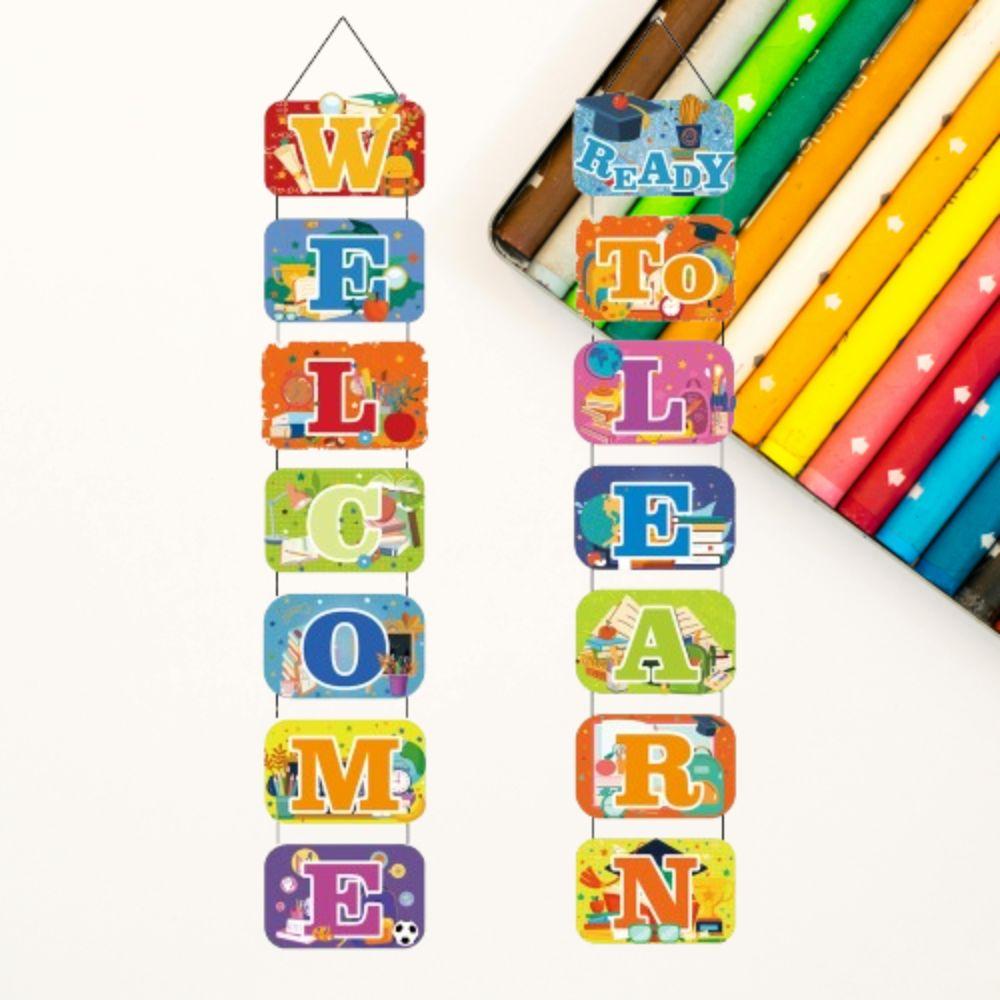 Backpack Back To School Letter Banner School Season Door Hanging Decoration  Home Decoration
