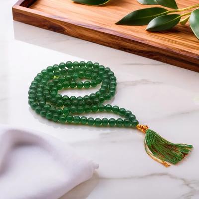 Jade 108 Pärlor Japa Mala Halsband