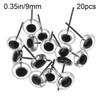 20/100Pcs 3/5/7 mm Black Eyes Dolls Glass Eyes Needle Felting Teddy Bears  Eyes Safety Eye Doll Puppet Toys Accessories