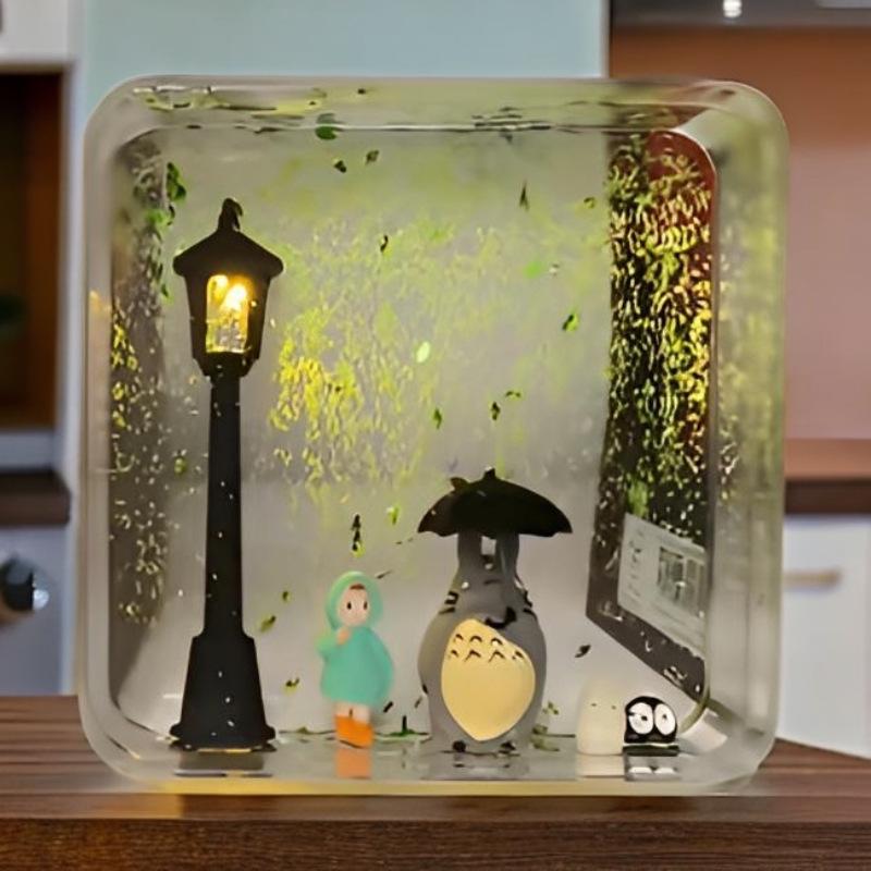 Totoro Liquid Sand Night Light - Perfect Bedside Decoration & Birthday Gift