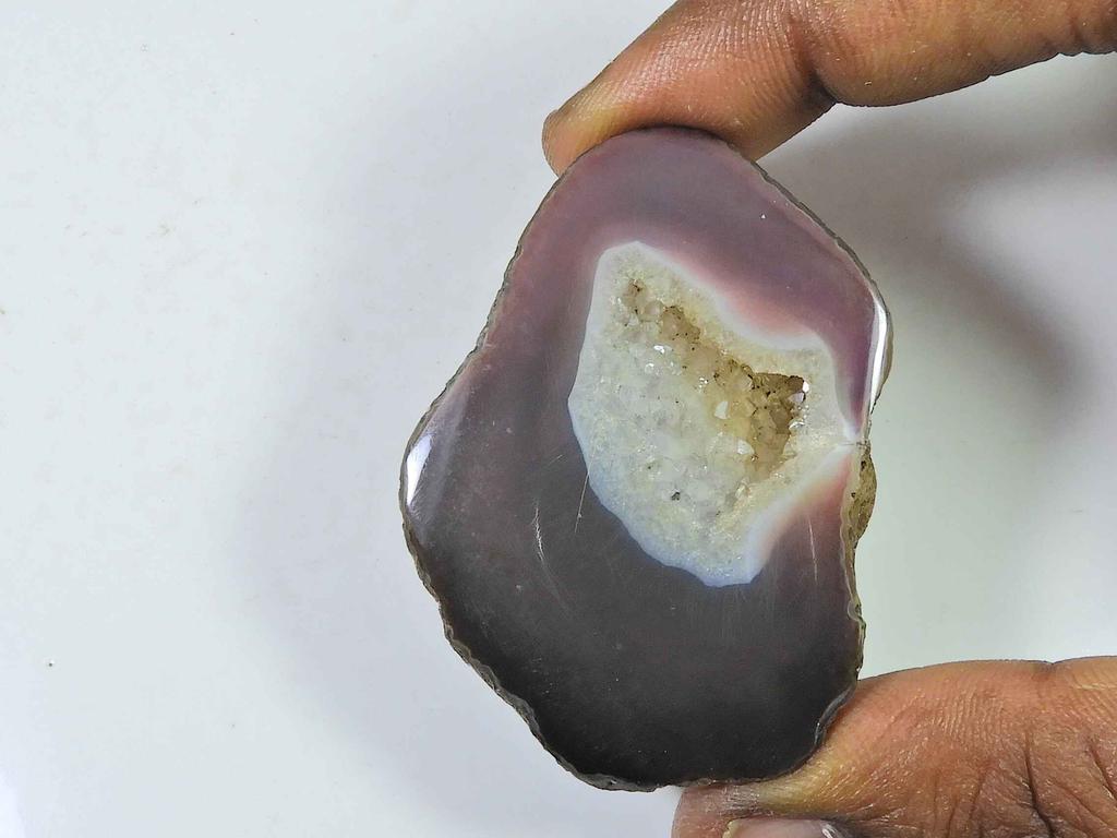 100Cts. Dyed Black Druzy Agate Fancy Crystal Cabochon Loose Gemstone 38X54MM SK-2241