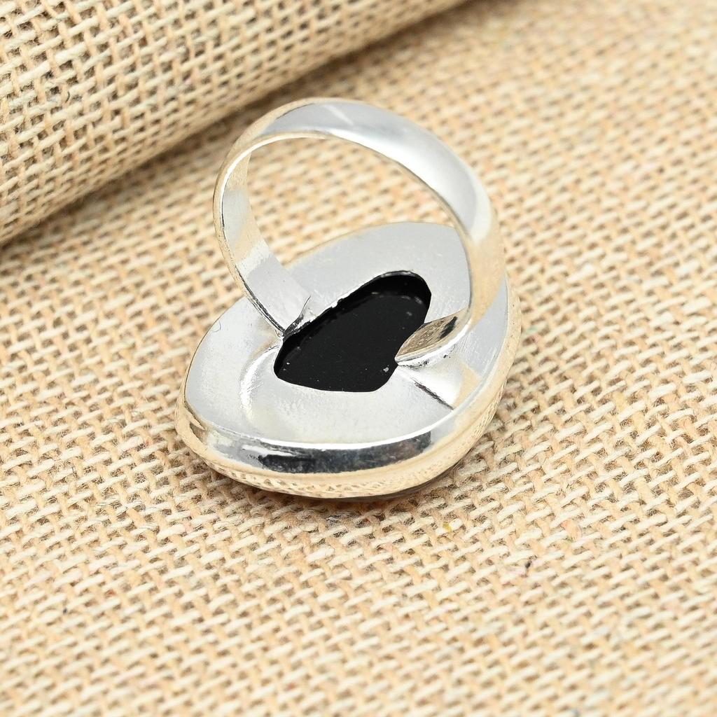 Pink Australian Triplet Opal Gemstone Handmade Solid 925 Sterling Silver Ring