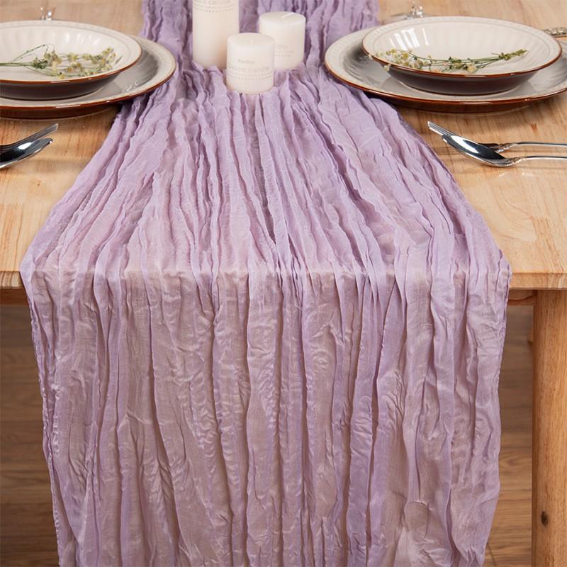 Sheer Voile Table Runner Wedding Birthday Party Decor