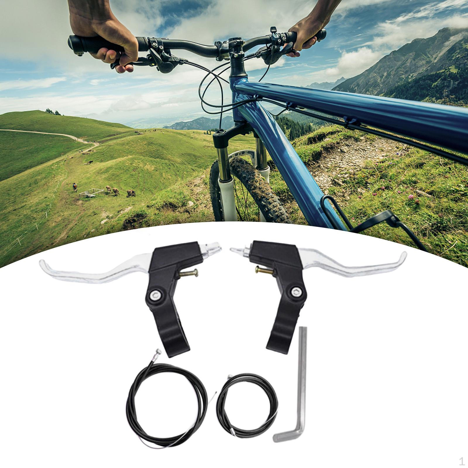 Aluminum Alloy Bike Brake Lever Kit for Easy Installation on Road Bikes Silvery