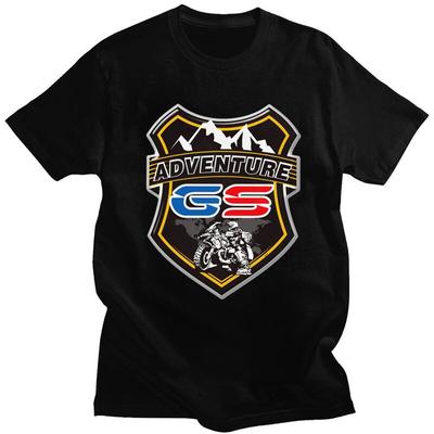 Custom GS Motorcycle Adventure T Shirts for Men 100 Cotton Tees Motorrad Biker Tshirt Fashion Tshirt Clothing