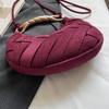 Woven Crossbody Dumpling Bag Luxury Handbag Handmade Weave Shoulder Bag Small Casual Designer Purse for Women
