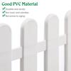 2pcs White Plastic Fence Courtyard Hedge Garden Fence Edging Border Decorative Landscape Small Low Fence For Tree Flower Bed
