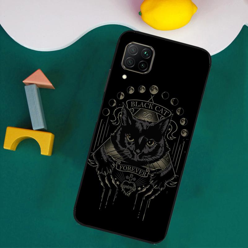 Witches Cat Moon For Huawei Nova 11i 12s 12i 8i 7i Y73 Y70 Y90 Y60 Y72 Y61 Y91 9 10 SE P30 Pro P40 Lite Case