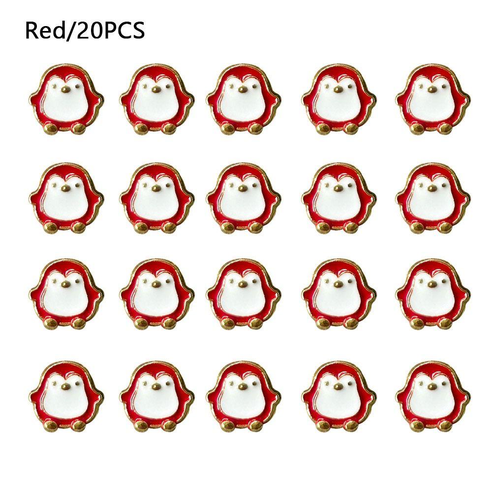 20pcs Mini Doll Penguin Buttons 8mm Doll Shoes Buckles Coat Buckles  1/6 Doll Clothes Accessories