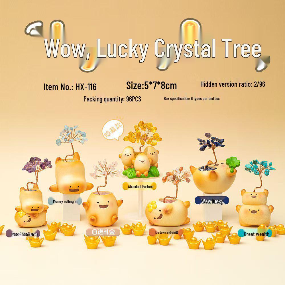 Creative Cute Cartoon Cat Emotion Blind Box Resin Desk Figurine Gift