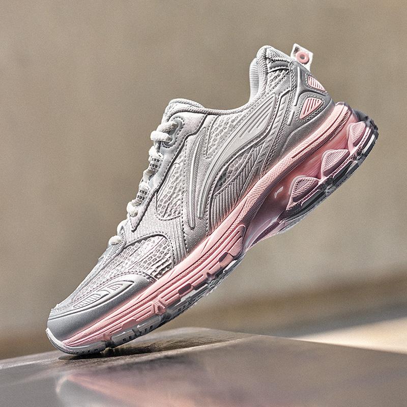 Li Ning Fuyiao 2.0 Classic Retro Double Cushioning Stable Non-Slip Wear-Resistant Support Low-Top Running Shoes Women Running Shoes ARXU002-12