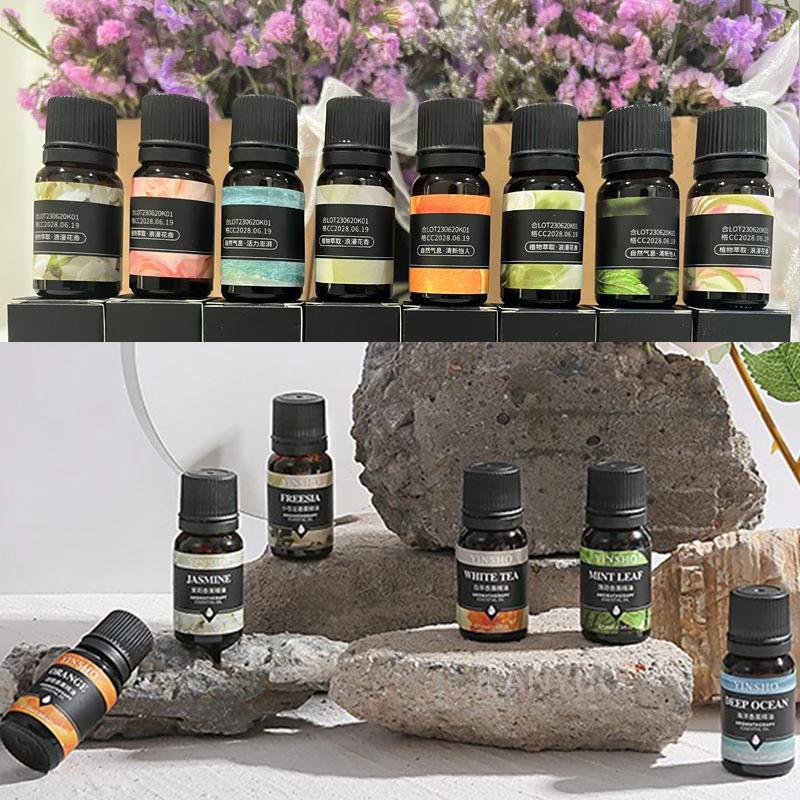 17Flavors 10ml Essential Oil for Aroma Diffuser AirHumidifier Home Water-soluble Lavender Rose Car Air Fresheners Perfume Refill