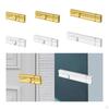 Slide Bolt Door Latch Aluminum Self Sticky Sliding Lock for Home Office Bathroom Bedroom