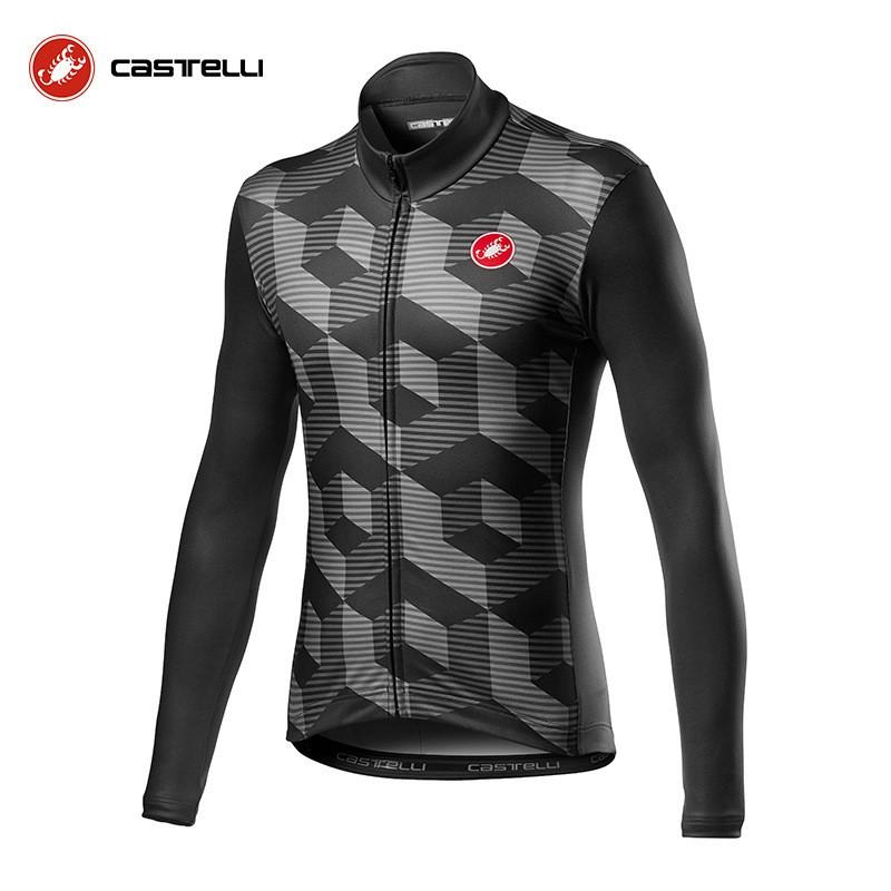 Fleece Thermal Cycling Jersey Winter Road Mountain Biking Unisex Warm Long Sleeve Bike Top