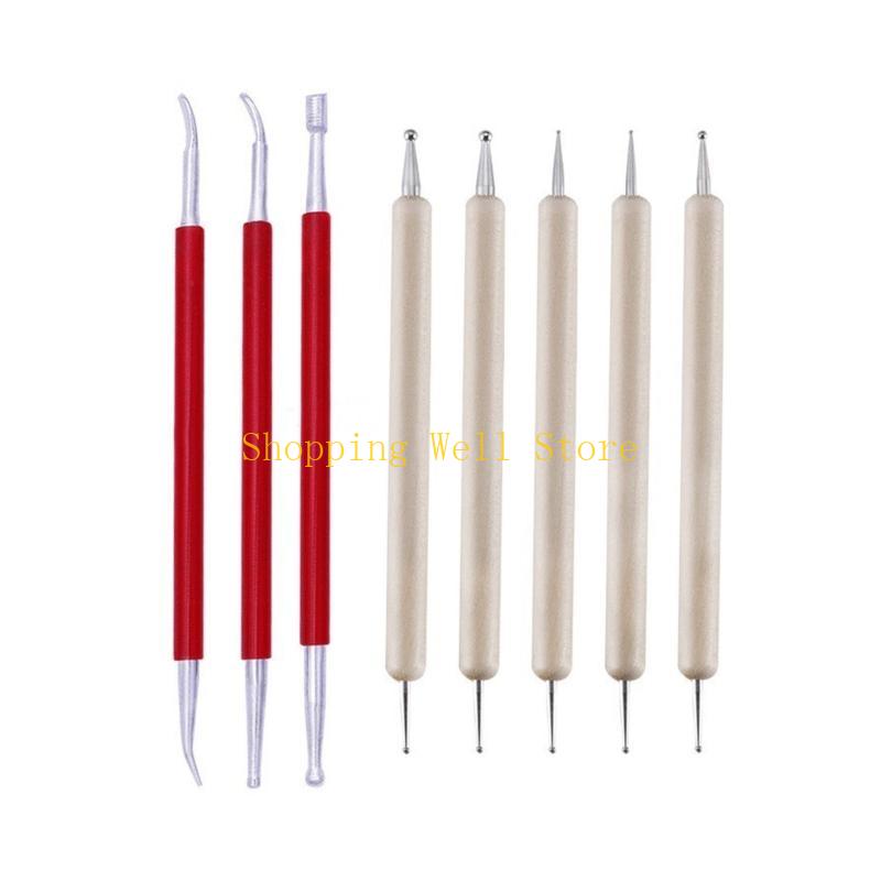 KX4B Leather Stamping Tool Leather Carving Embossing Tools DIY Leather Craft Stamps Set T Leather Craft Hammer