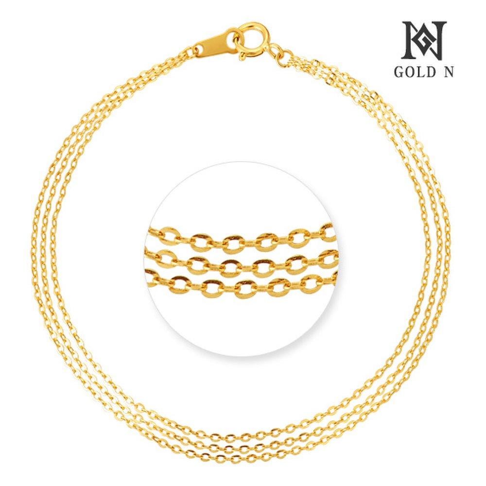 

Gold N 18K Basic Three-Line Bracelet Yg