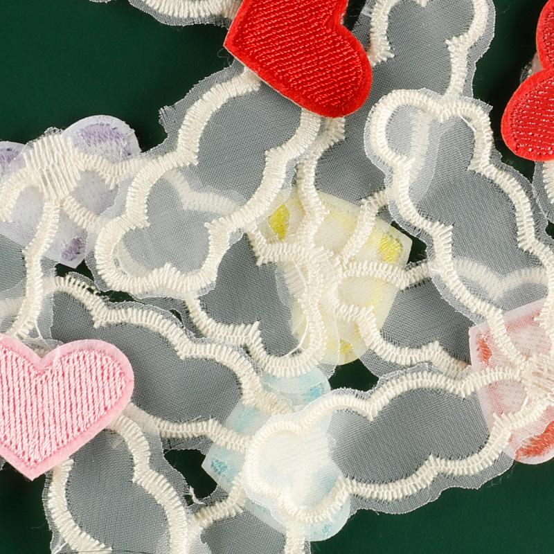 Duoku Original Love Cloth Label Accessories Socks Shoes And Hats Hair Accessories Lace Hairpin Accessories Headgear Brooch Embroidery Sticker