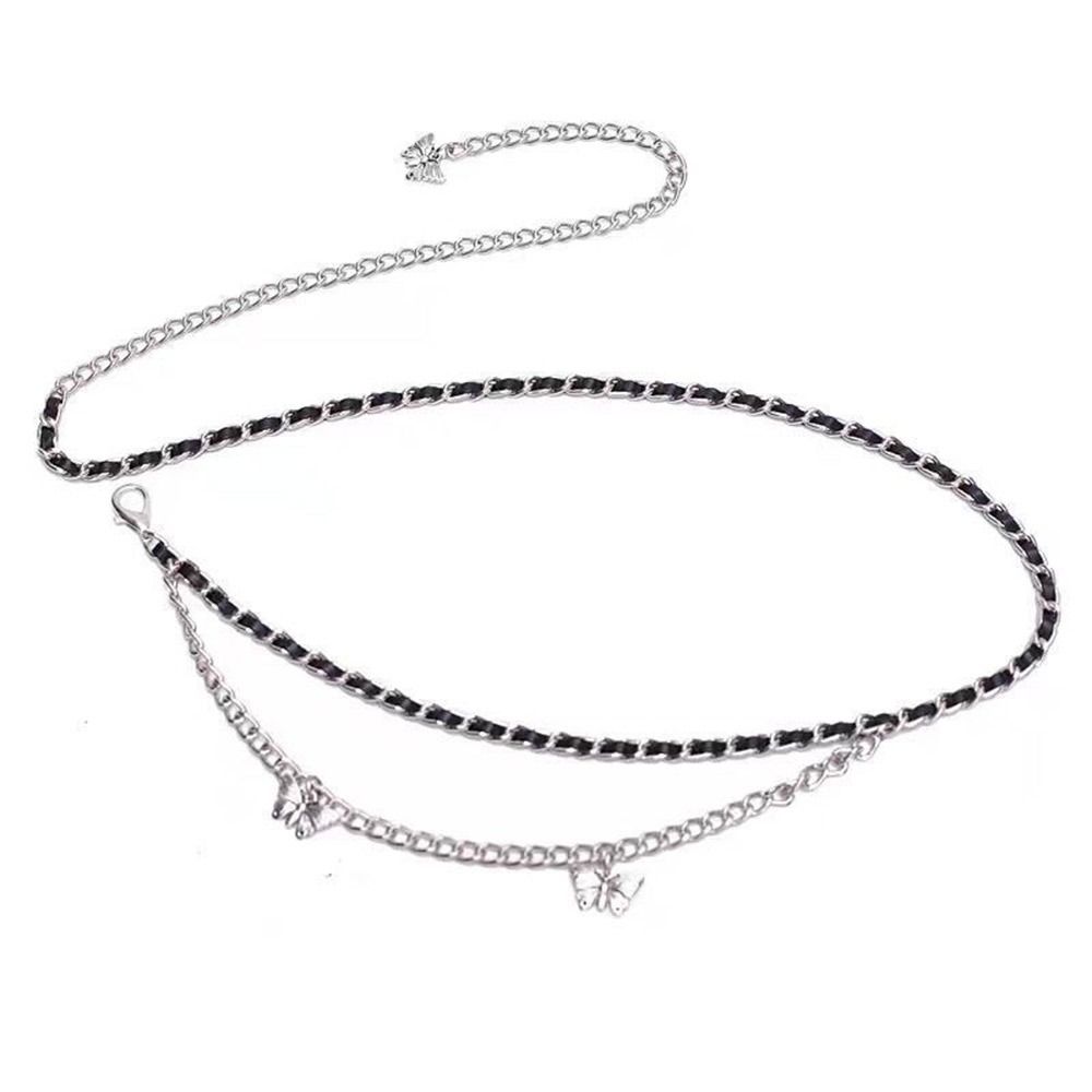 High-end High Waist Belts Butterfly Love Heart Weaving Waistband Strap  For Women Lady Girl Bridal