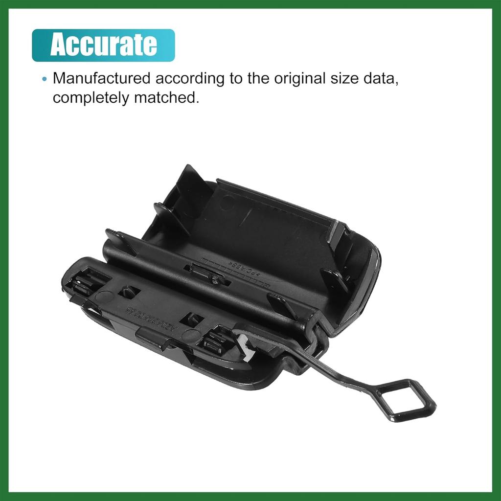 Motoforti Rear Bumper Tow Hook Cover for Mercedes Benz C-Class W205 C300 2019-2021 Rear Bumper Tow Hook Eye Cap No.A2058853303 Black Long-Lasting