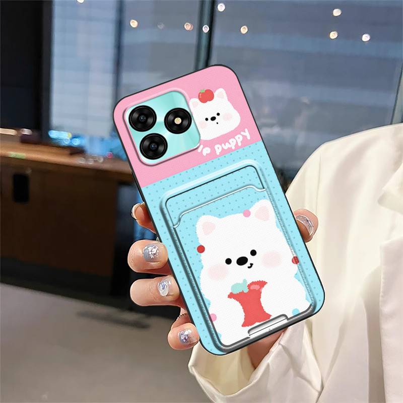 Shockproof TPU Phone Case For UMIDIGI G5/G5A Dirt-resistant Cartoon Card Slot Cute Graffiti Full Wrap Anti-dust Durable